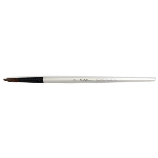 Simply Simmons Extra-Firm Synthetic Long Handle Round 8 - merriartist.com