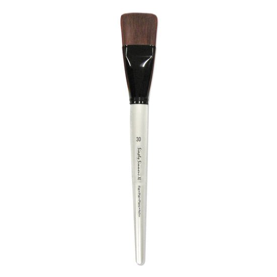 Simply Simmons XL Brush - Stiff Synthetic Flat 30 - merriartist.com