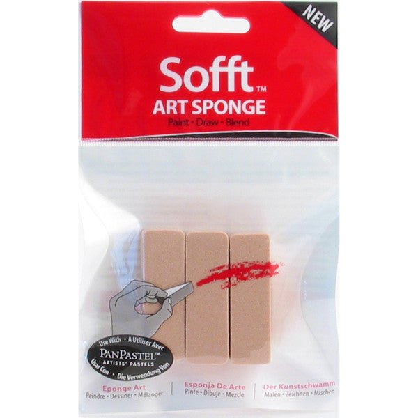 Sofft Tools Art Sponges Flat Sponge Bar 3 pack - merriartist.com
