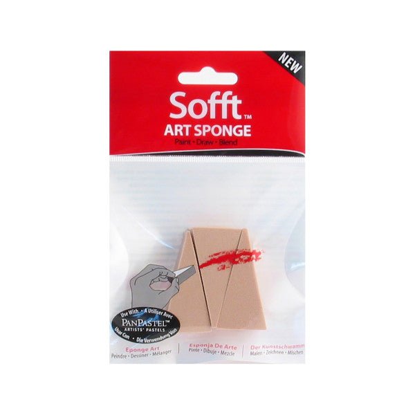 Sofft Tools Art Sponges Wedge Sponge Bar 3 pack - merriartist.com
