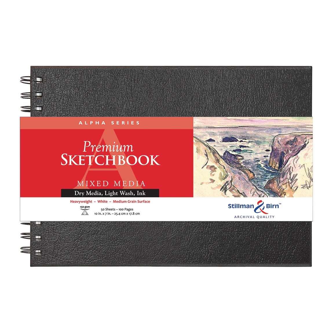 Stillman & Birn Alpha Wirebound Sketchbook 10x7 inch - merriartist.com