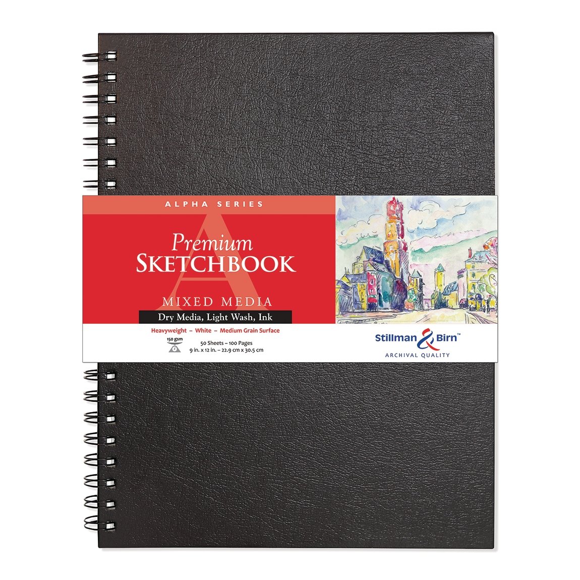 Stillman & Birn Alpha Wirebound Sketchbook 9x12 inch - merriartist.com
