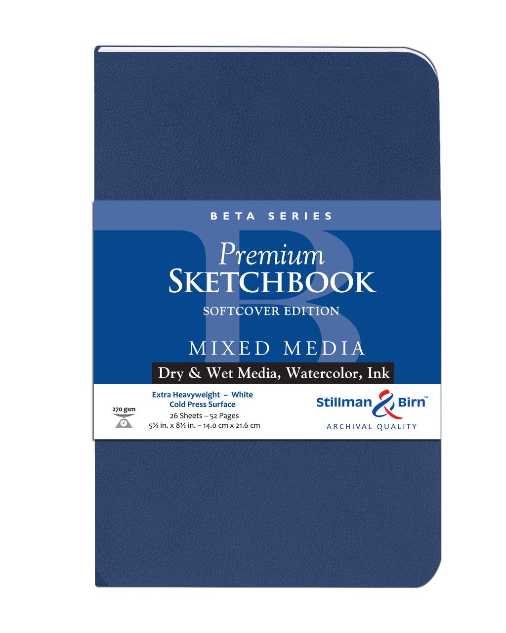 Stillman & Birn Beta Softcover Sketchbook 5.5x8.5 inch - merriartist.com