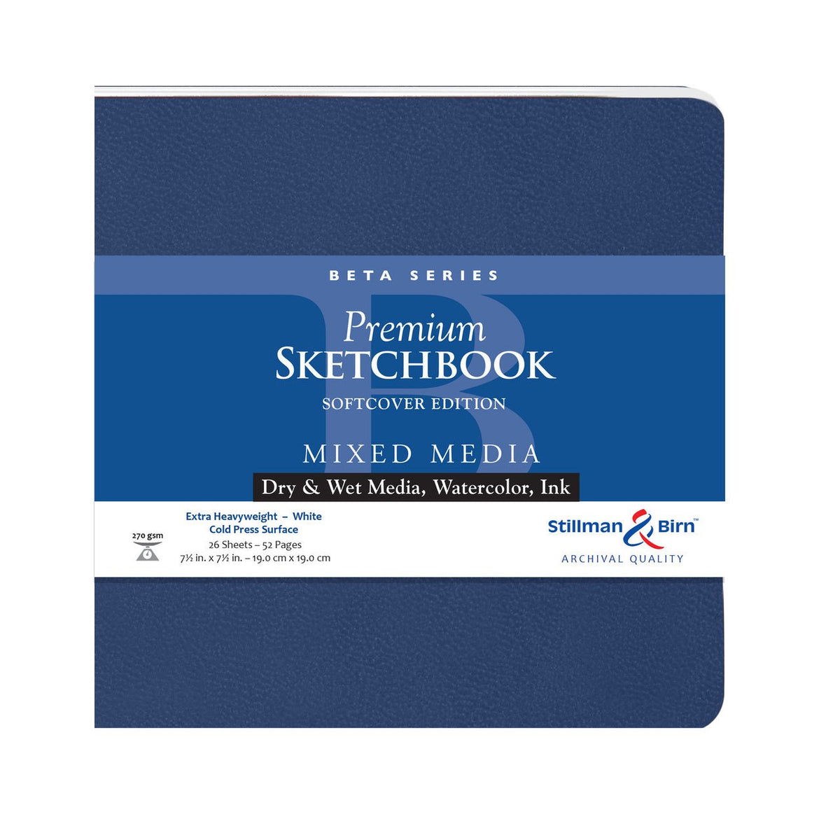 Stillman & Birn Beta Softcover Sketchbook 7.5x7.5 inch - merriartist.com