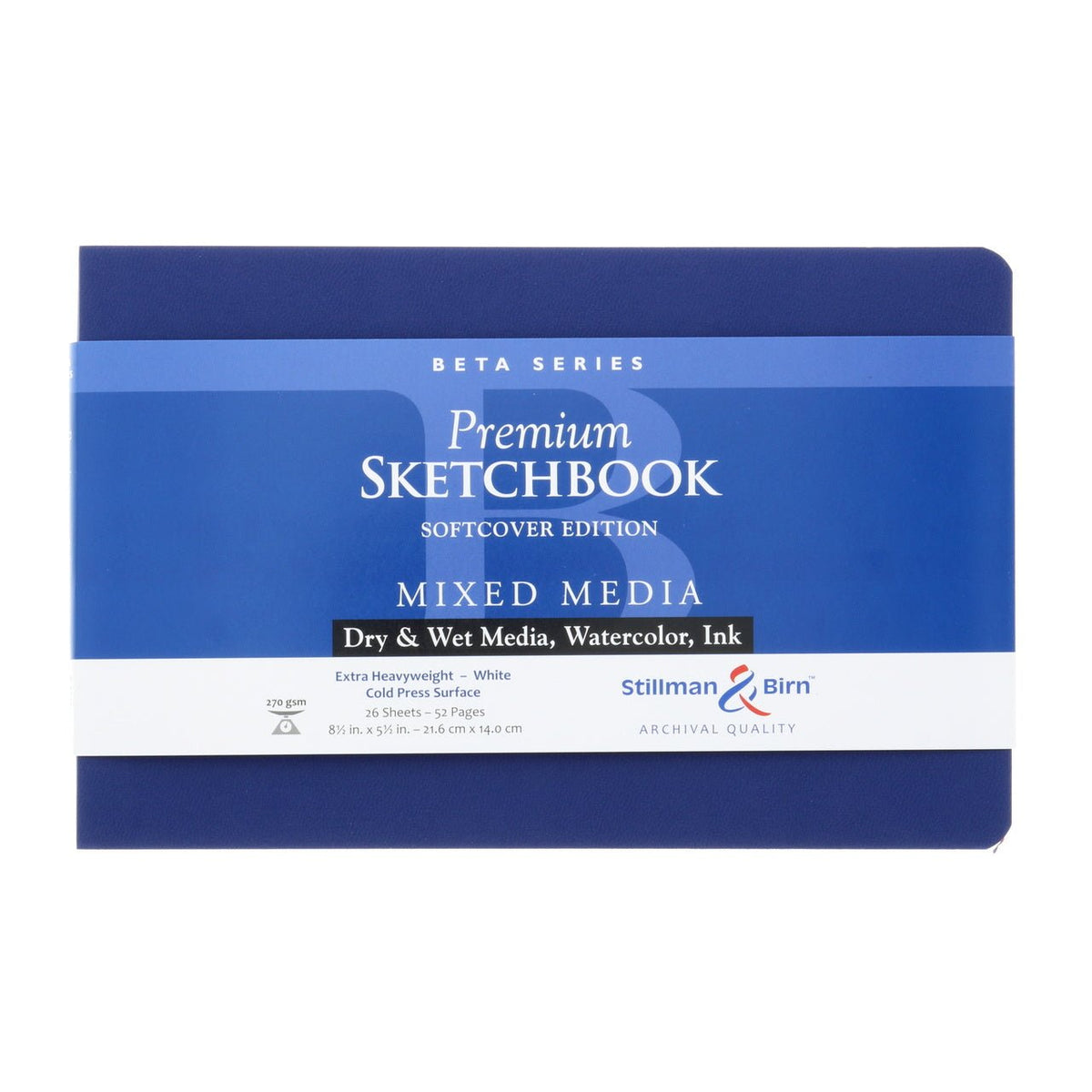 Stillman & Birn Beta Softcover Sketchbook 8.5x5.5 inch (landscape format) - merriartist.com