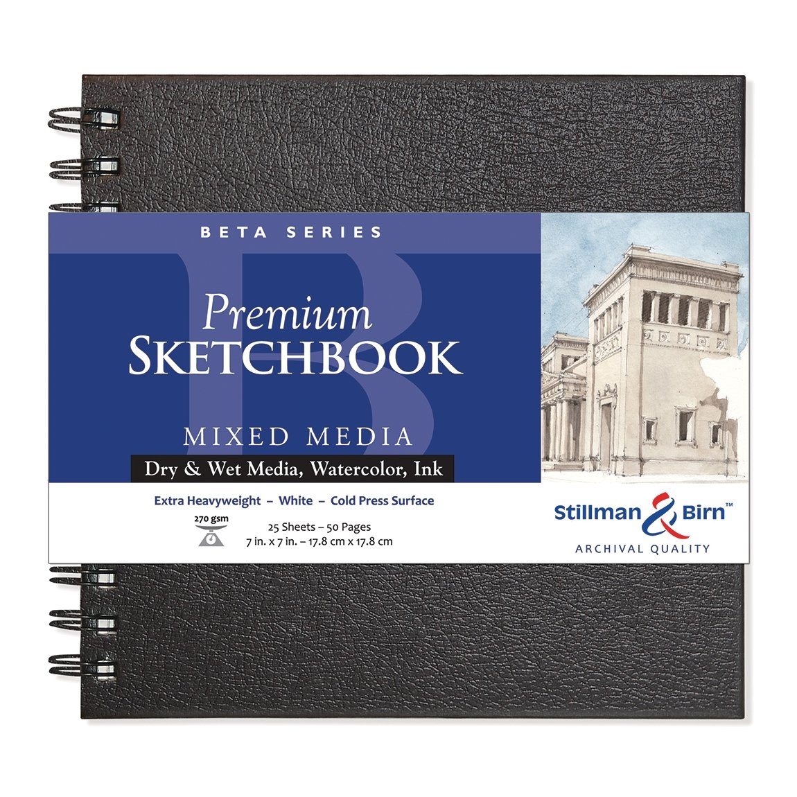 Stillman & Birn Beta Wirebound Sketchbook 7x7 inch - merriartist.com