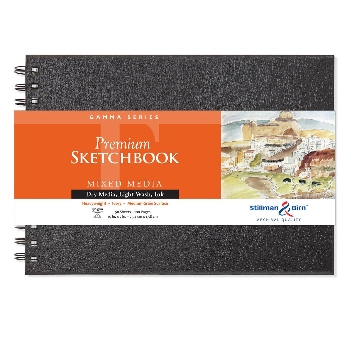 Stillman & Birn Gamma Wirebound Sketchbook 10x7 inch - merriartist.com