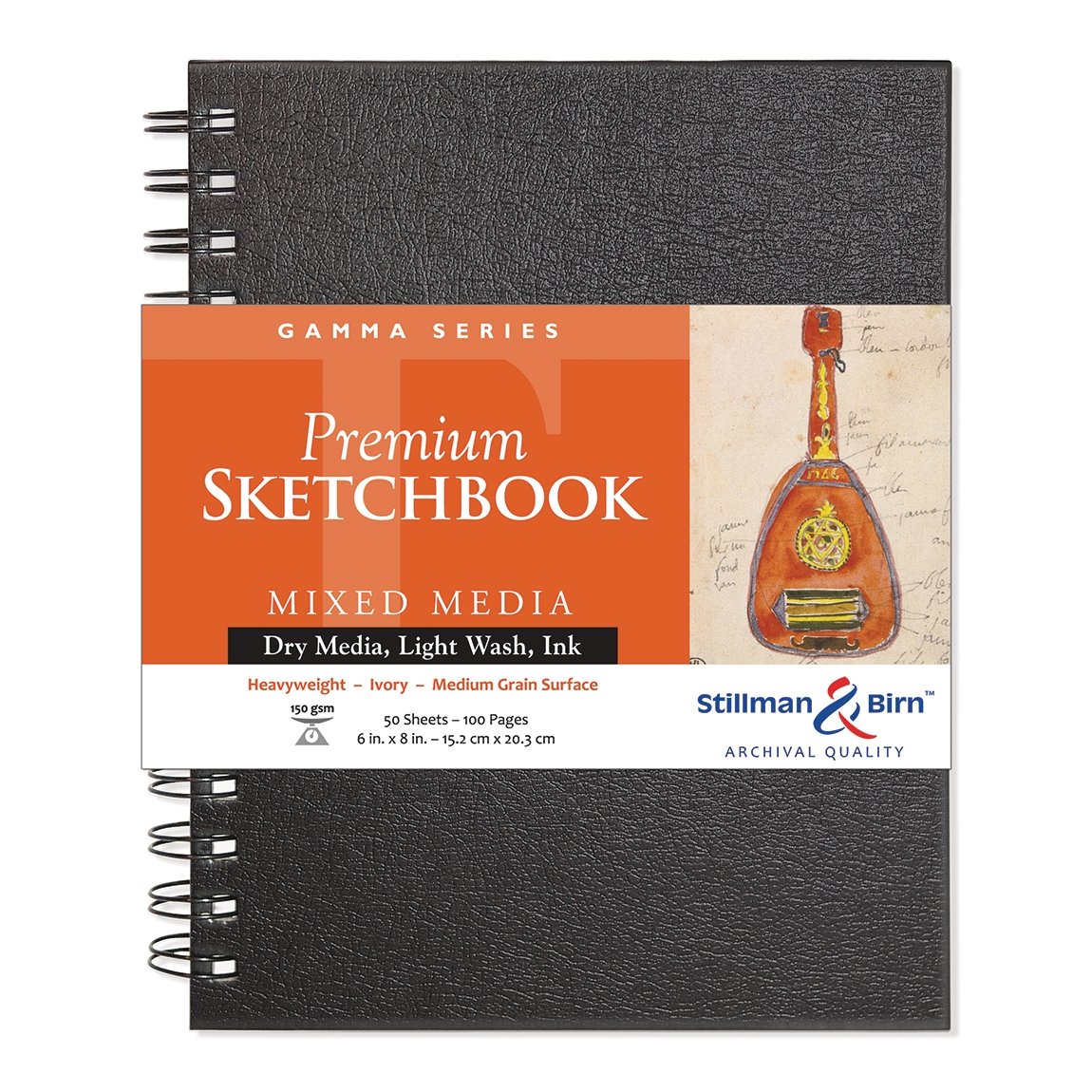 Stillman & Birn Gamma Wirebound Sketchbook 6x8 inch - merriartist.com