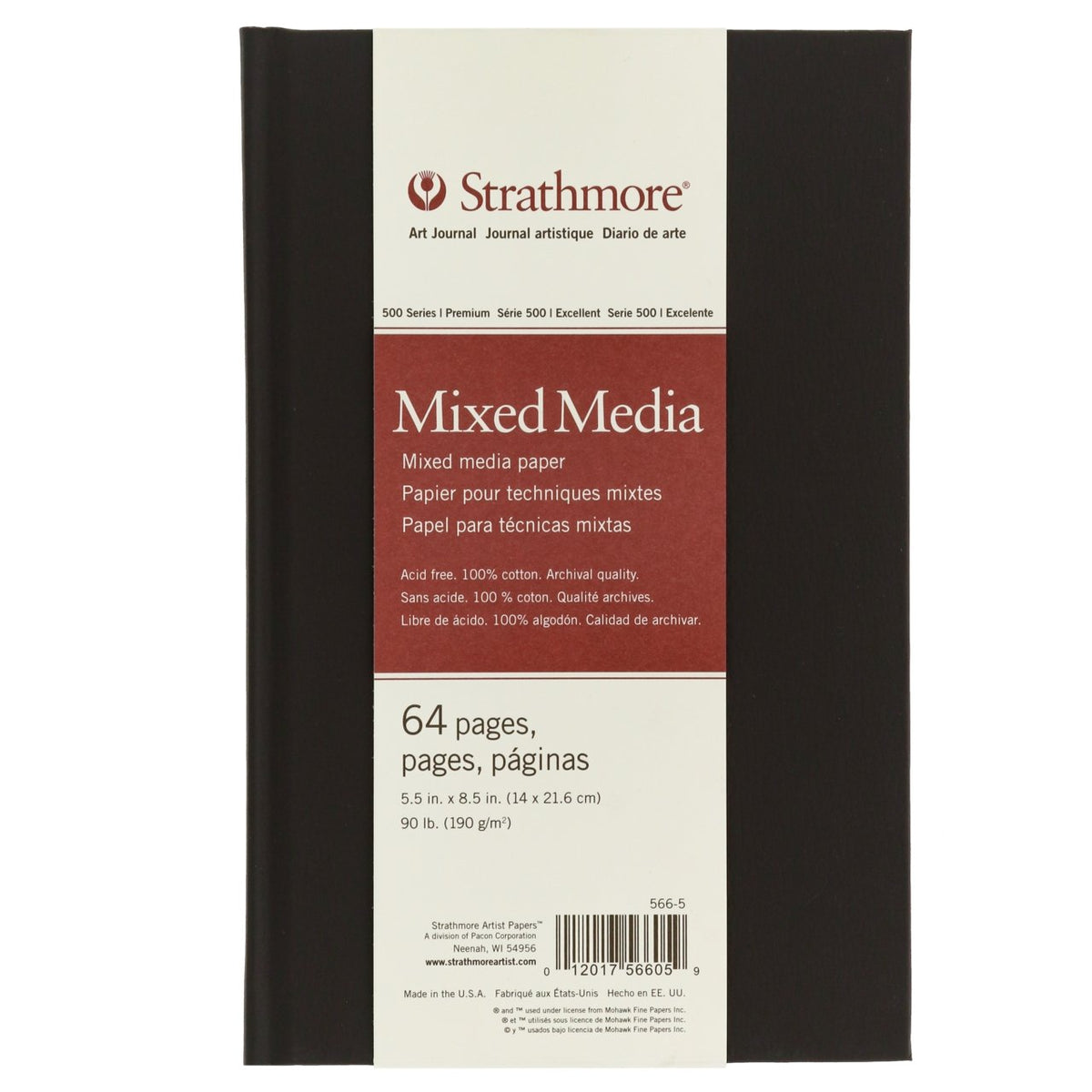 Strathmore 500 Series Visual Mixed Media Journal, 9x12 Vellum