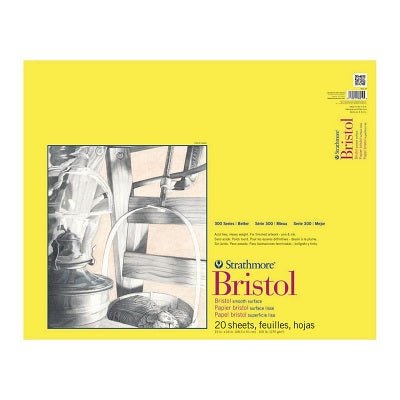 Strathmore Bristol Paper Pads Series 300, Smooth - 19x24 inch - 20 Sheets - merriartist.com