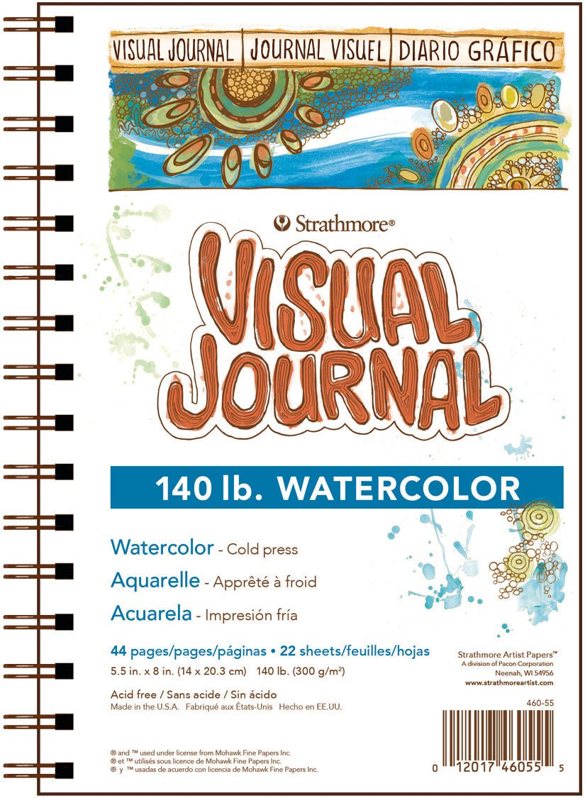 Strathmore Visual Journal - 140 lb Watercolor - 5.5X8 - merriartist.com