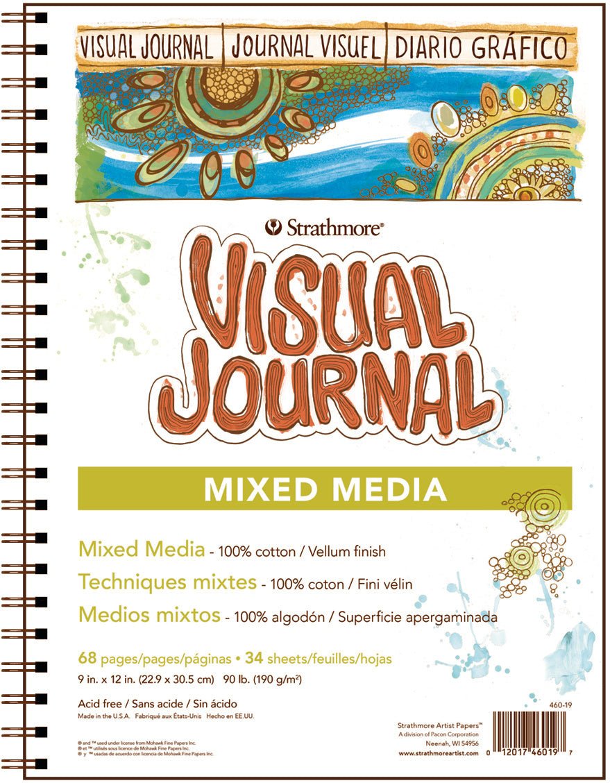 Strathmore Visual Journal - Mixed Media 9x12 inch - merriartist.com