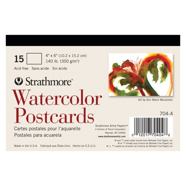 Strathmore Watercolor Post Cards - Pack of 15 - merriartist.com