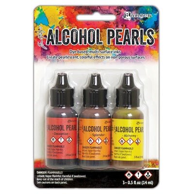 Tim Holtz Alcohol Ink Pearls Kits Kit 1 (Deception, Splendor and Alchemy) - merriartist.com