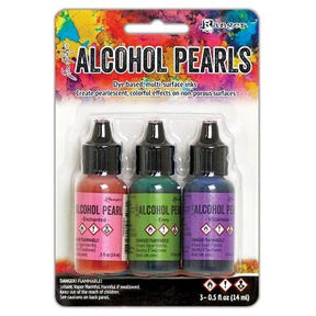 Tim Holtz Alcohol Ink Pearls Kits Kit 3 (Enchanted, Envious, Villainous) - merriartist.com