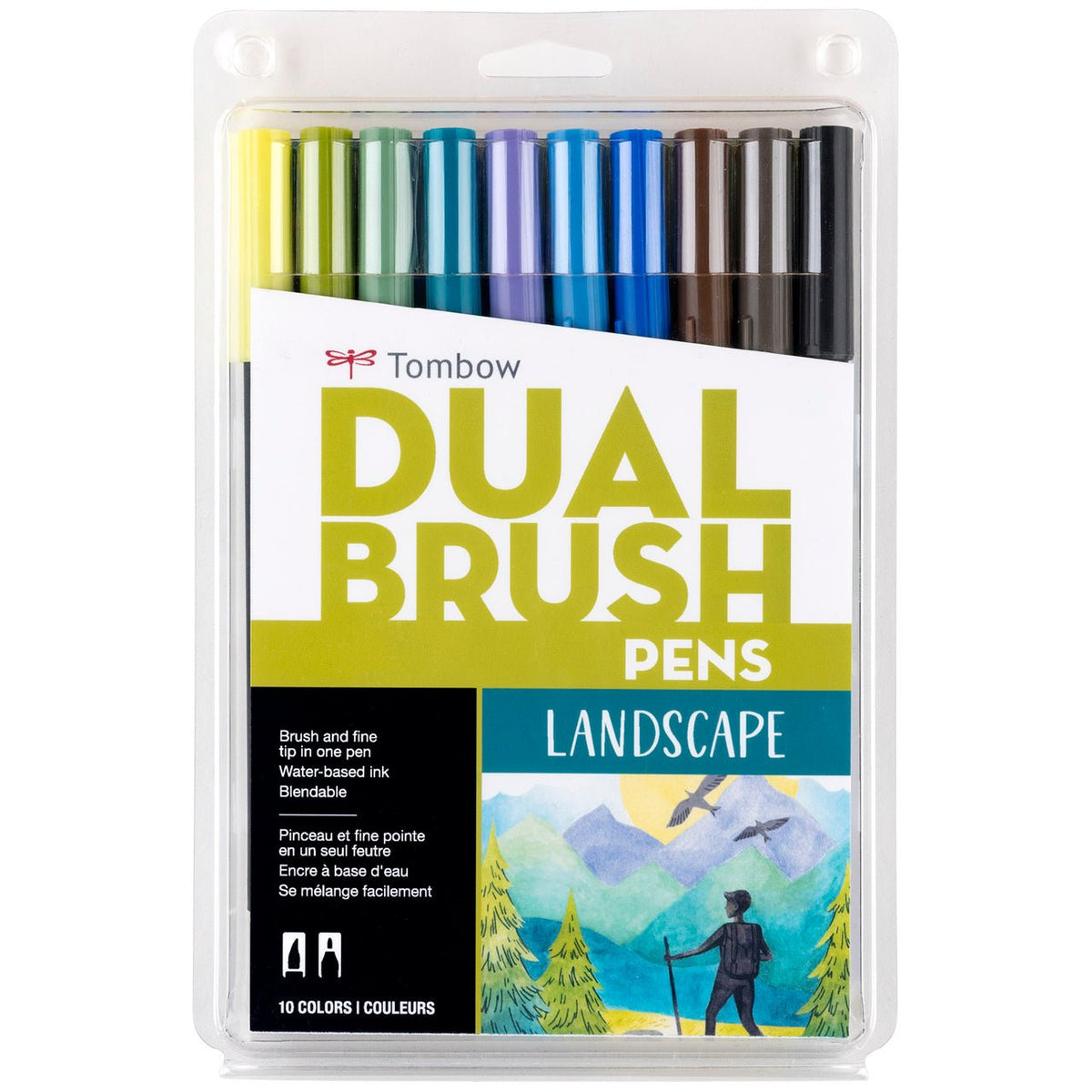 Tombow Dual Brush Marker Set of 10 - Landscape - merriartist.com