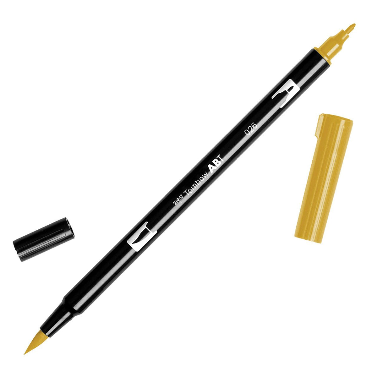 Tombow Dual Brush Pen 026 Yellow Gold - merriartist.com