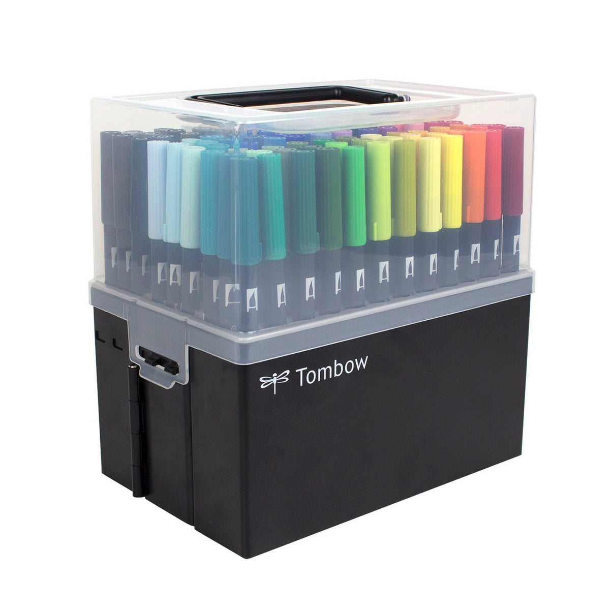Tombow Dual Brush Pen 108 Color Set with Marker Case - merriartist.com