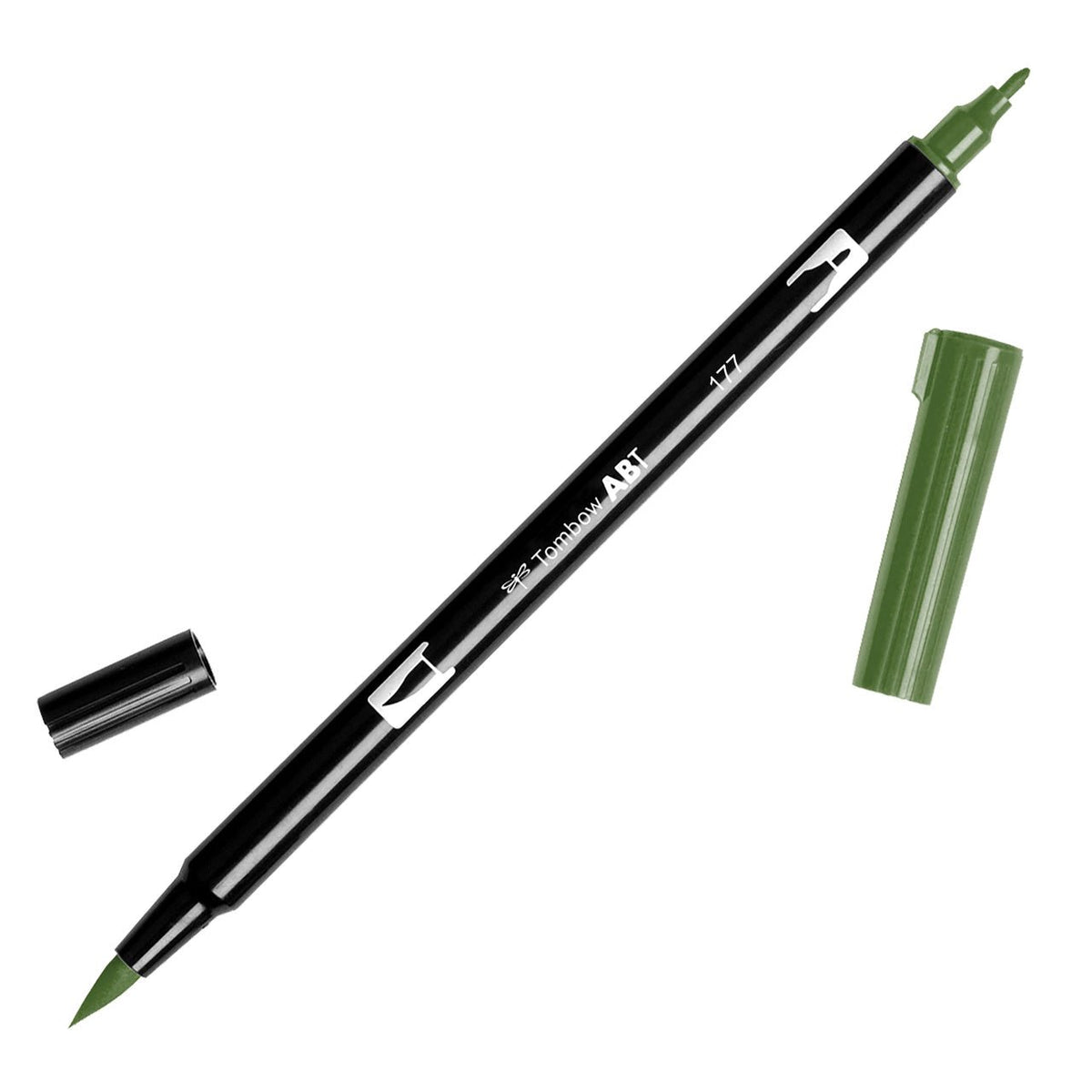 Tombow Dual Brush Pen 177 Dark Jade - merriartist.com