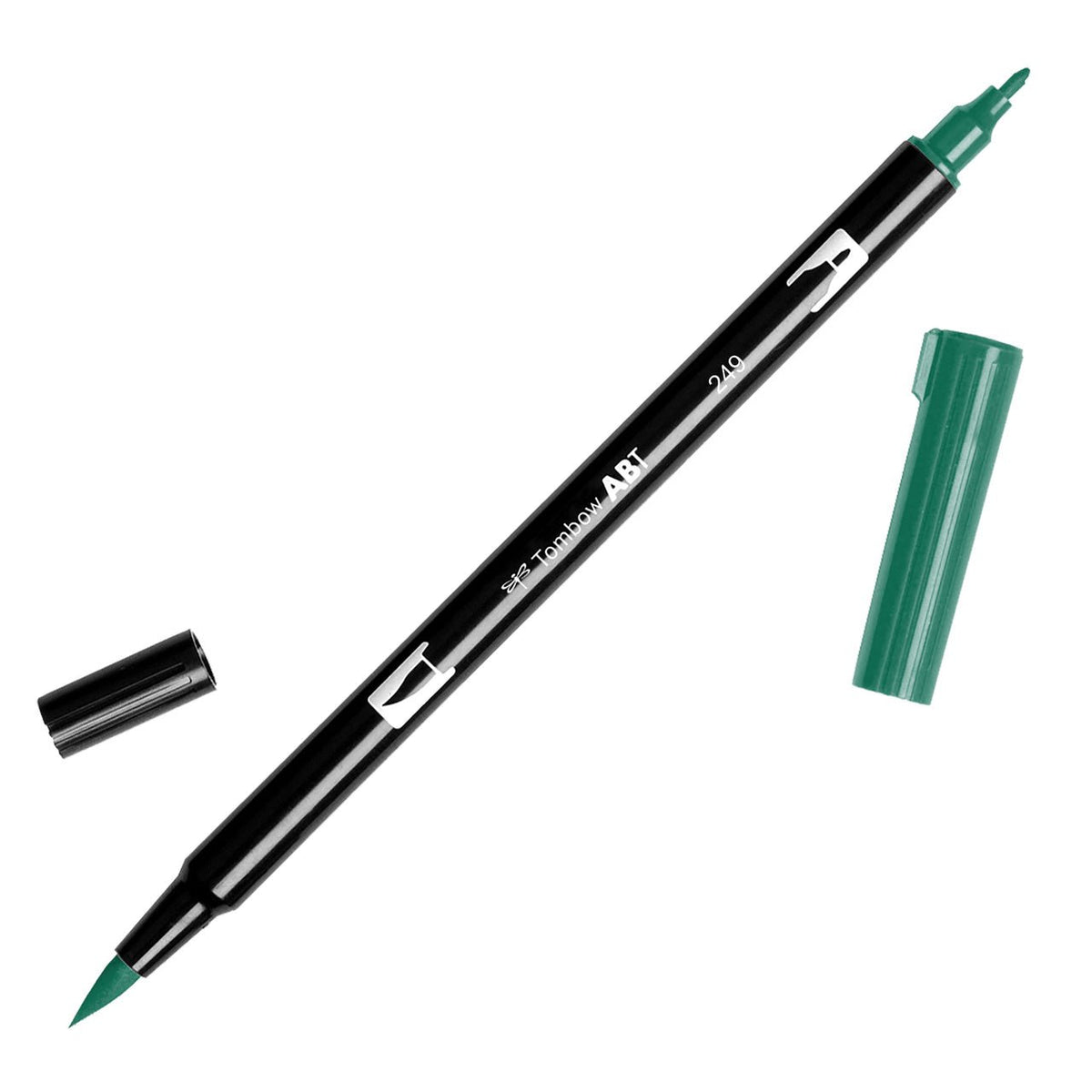 Tombow Dual Brush Pen 249 Hunter Green - merriartist.com