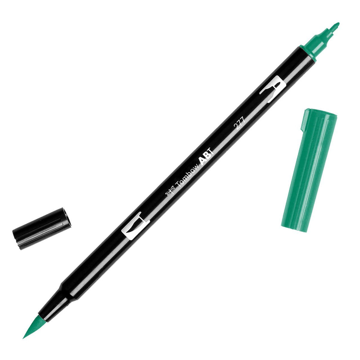 Tombow Dual Brush Pen 277 Dark Green - merriartist.com