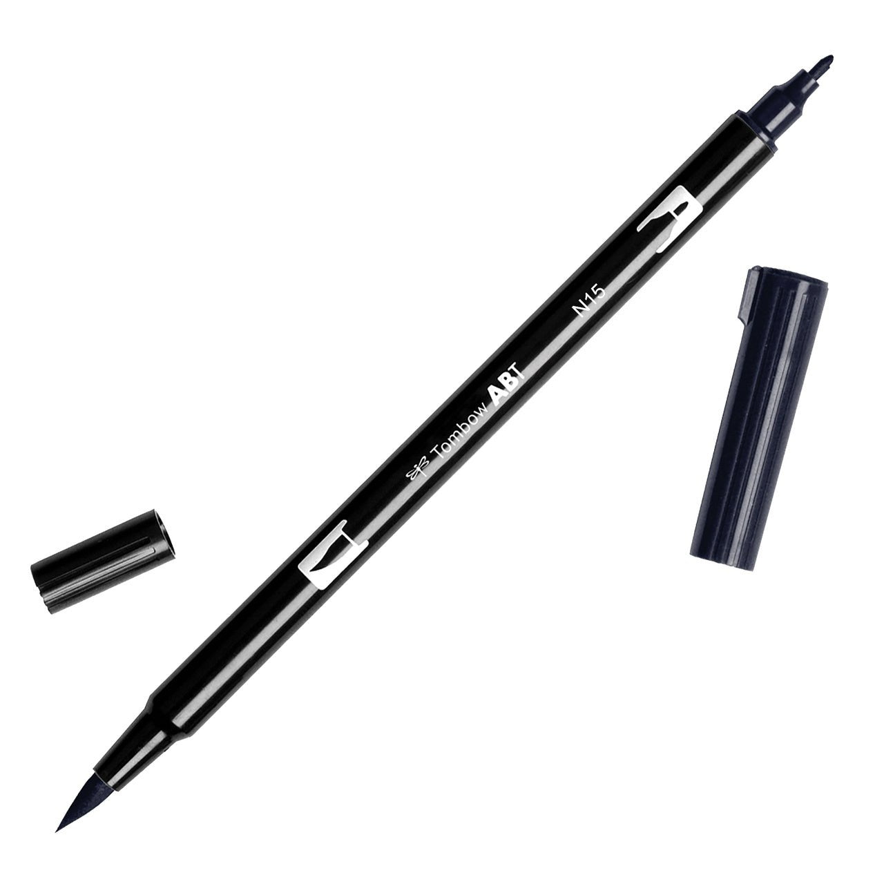Tombow Dual Brush Pen N15 Black - merriartist.com