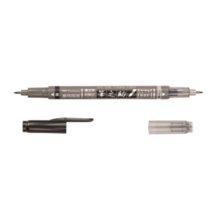 Tombow Dual Tip Fudenosuke Brush Pen ( Black and Gray ) - merriartist.com