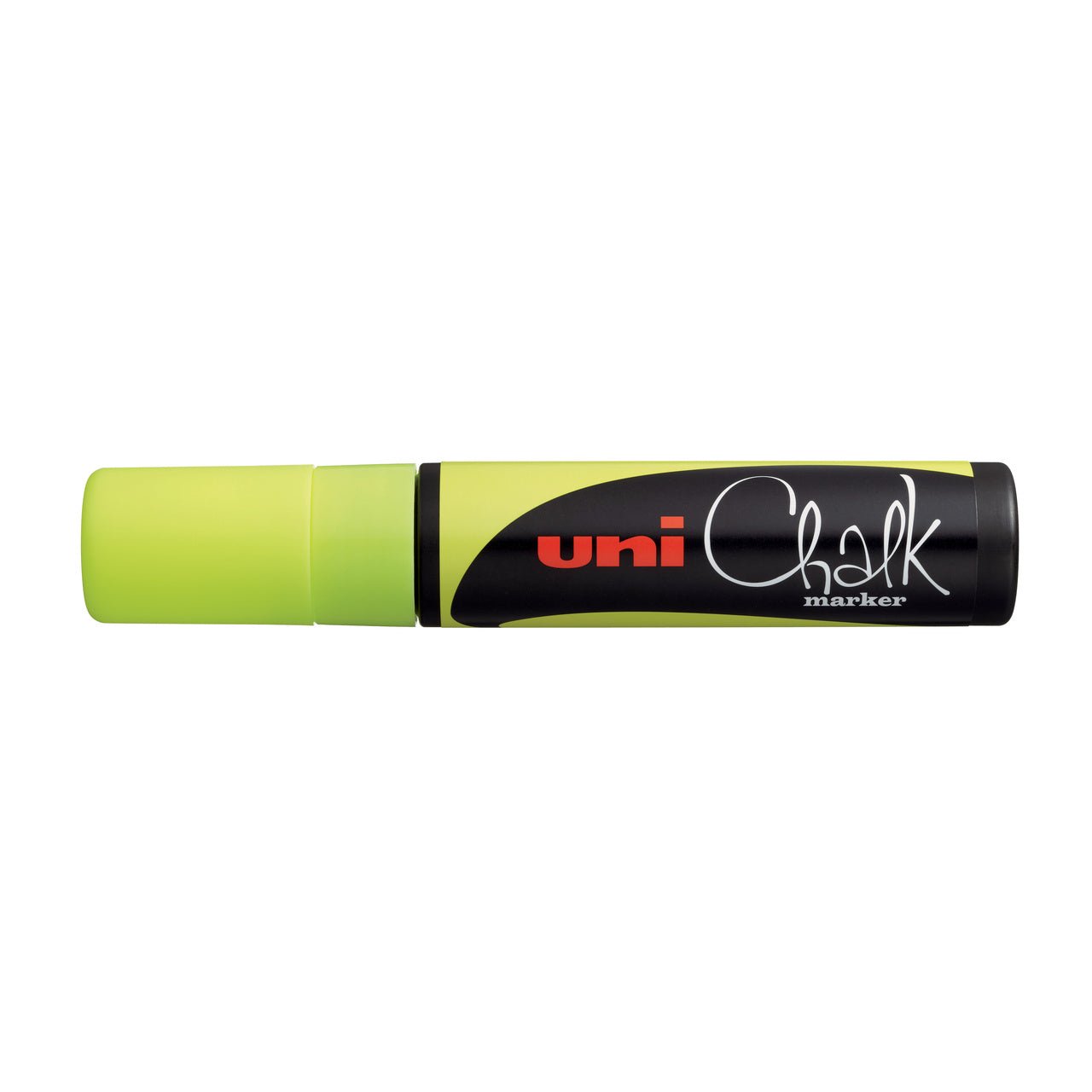 UNI Chalk Marker PWE-17K Extra-Broad - Fluorescent Yellow - merriartist.com