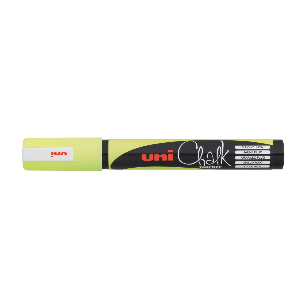 UNI Chalk Marker PWE-5M Medium - Fluorescent Yellow - merriartist.com