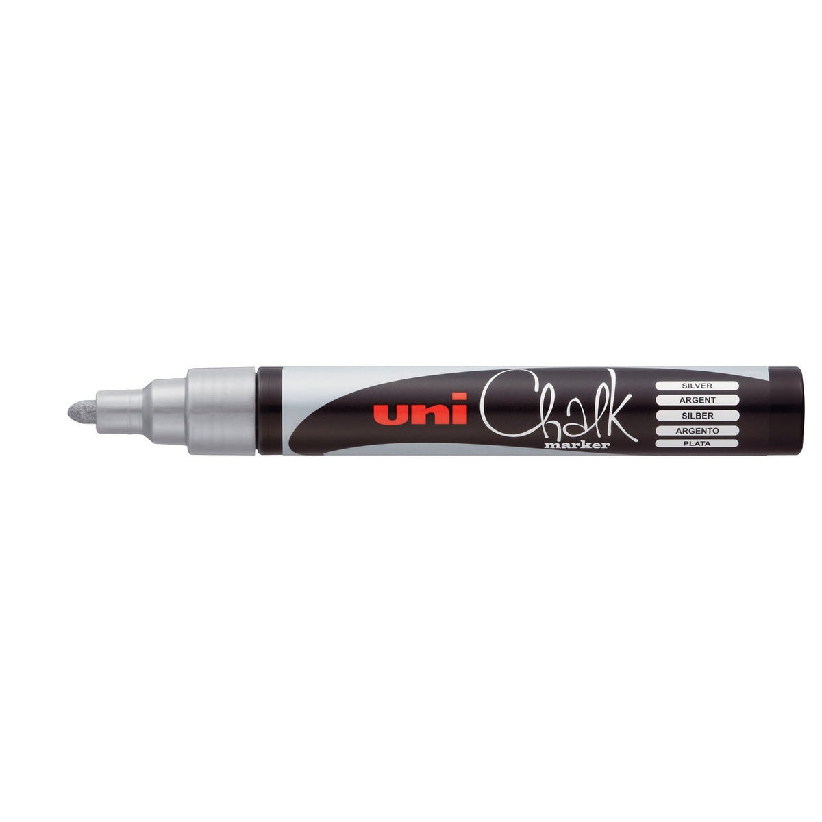 UNI Chalk Marker PWE-5M Medium - Silver - merriartist.com