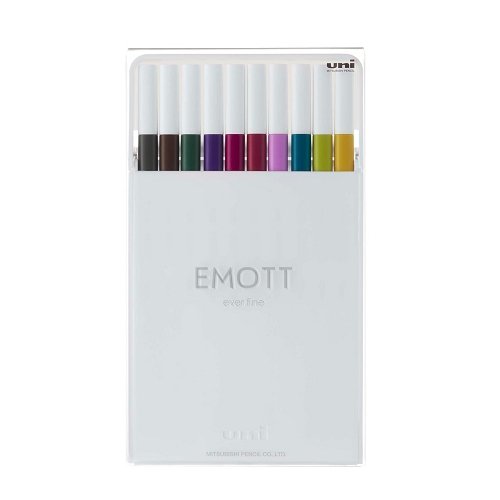 Uni Emott Ever Fine Pen 0.4mm - 10 Pen Set 3 - merriartist.com