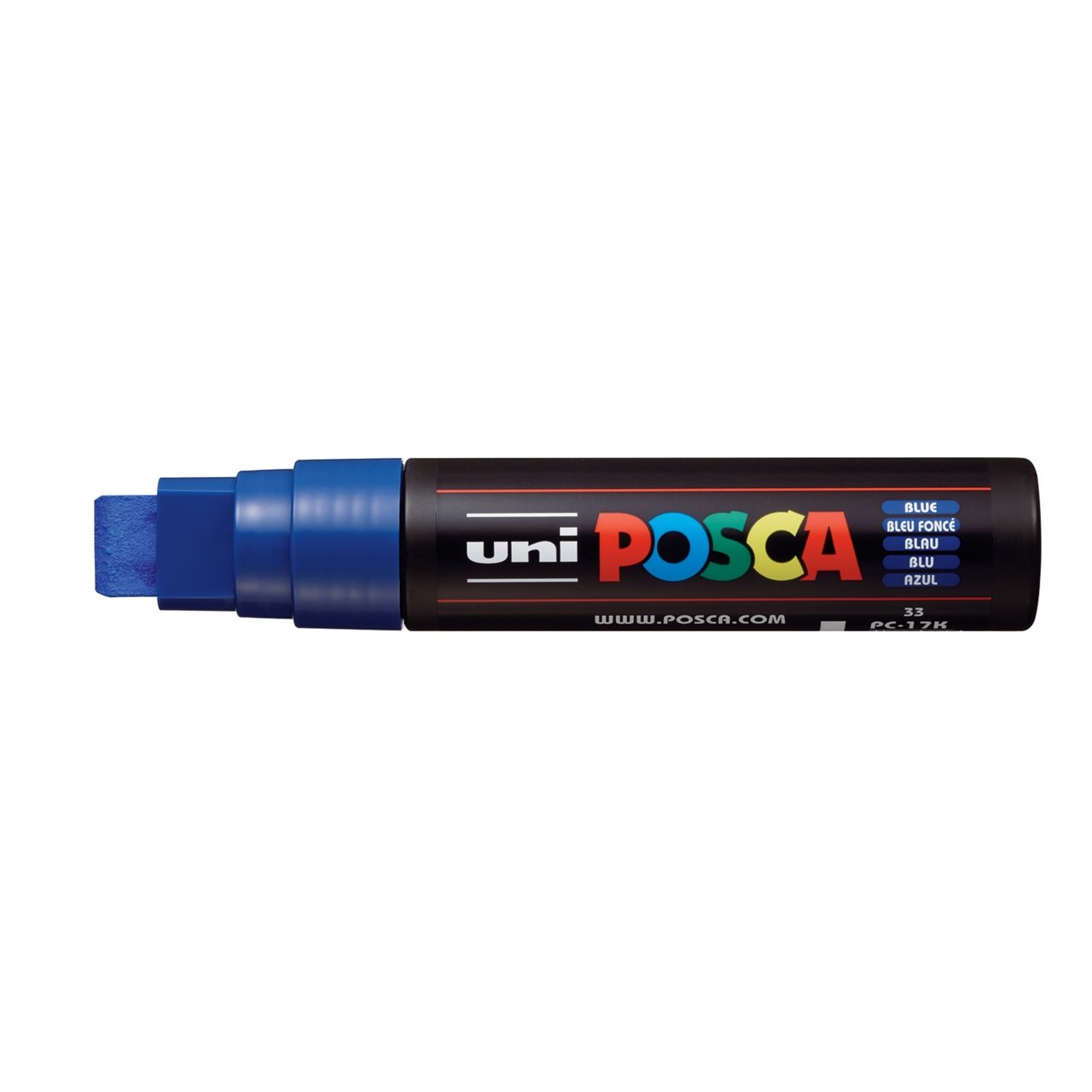 uni POSCA Paint Marker PC-17K Extra Broad Rectangular Chisel Tip - Blue - merriartist.com