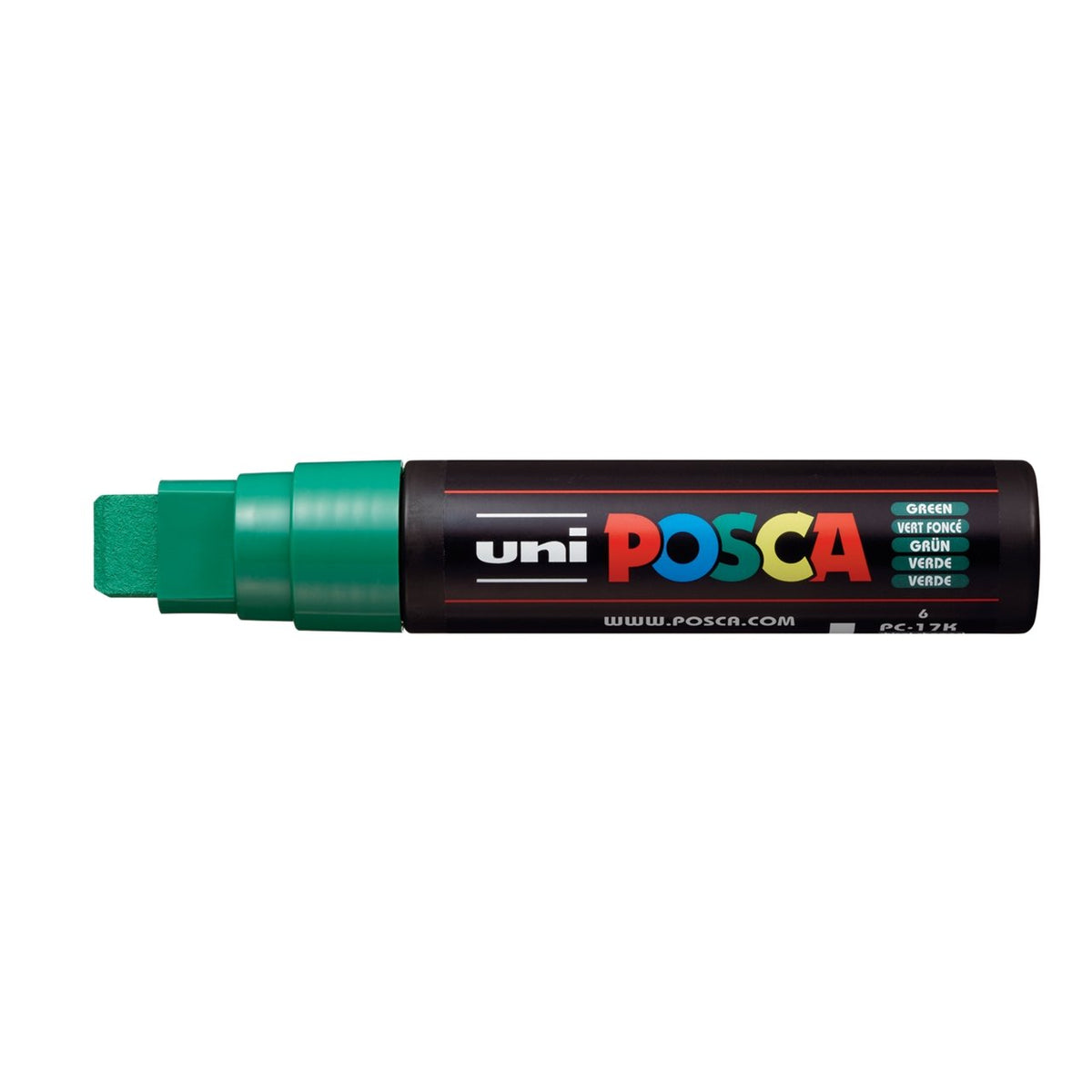 uni POSCA Paint Marker PC-17K Extra Broad Rectangular Chisel Tip - Green - merriartist.com
