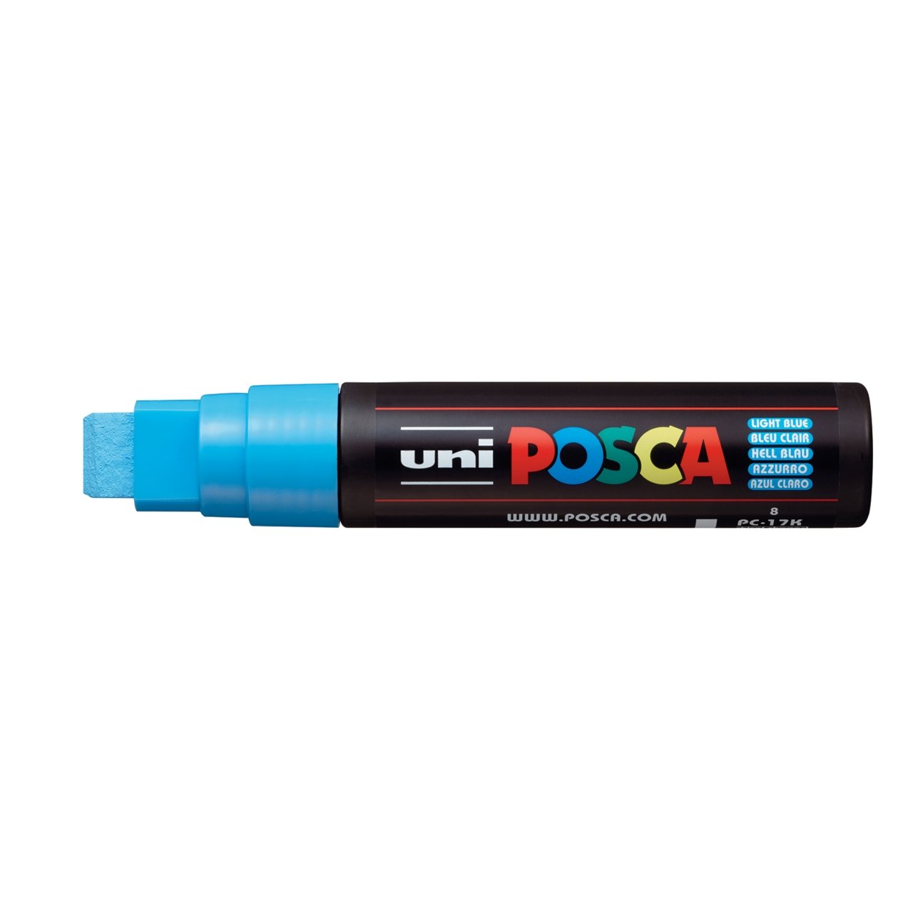 uni POSCA Paint Marker PC-17K Extra Broad Rectangular Chisel Tip - Light Blue - merriartist.com