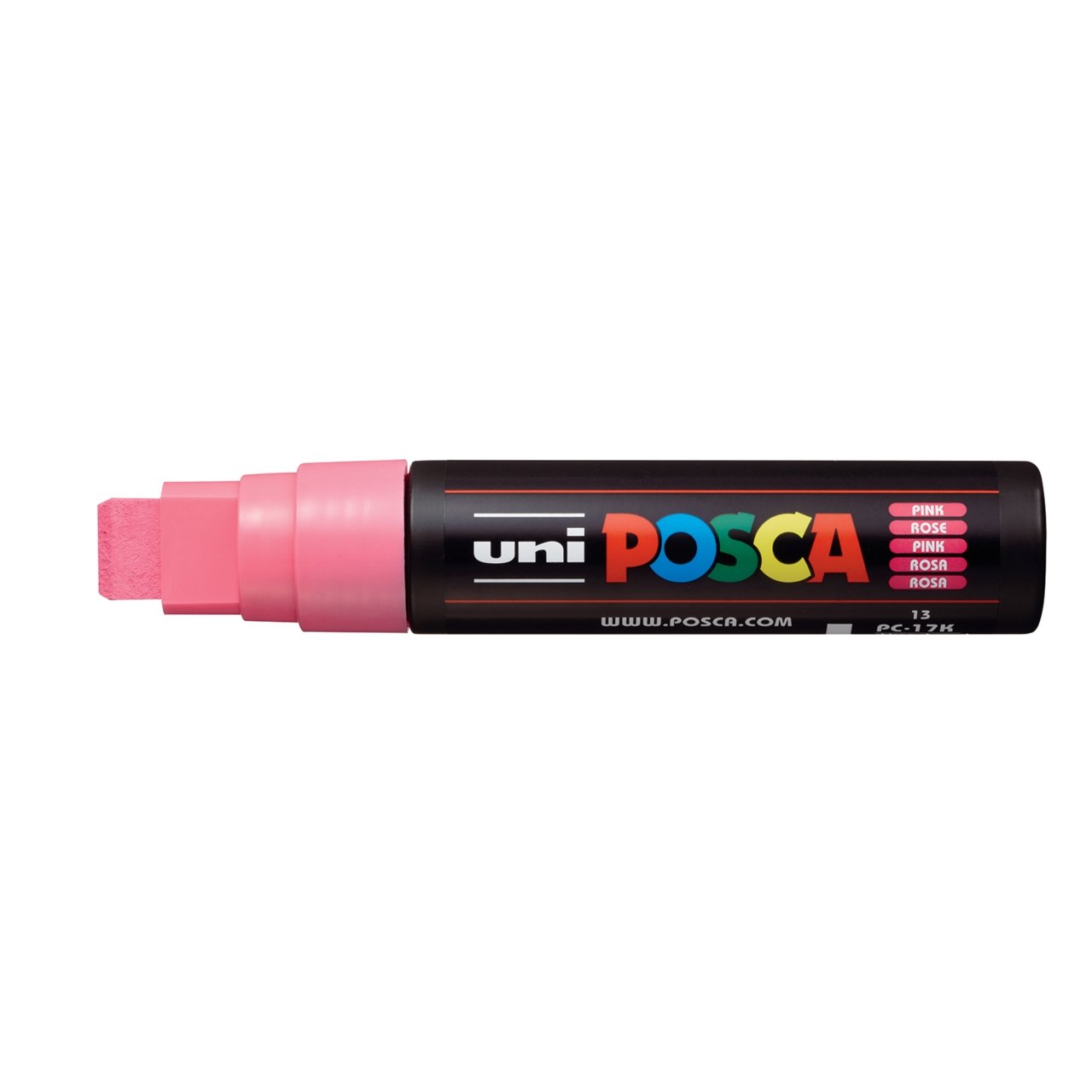uni POSCA Paint Marker PC-17K Extra Broad Rectangular Chisel Tip - Pink - merriartist.com