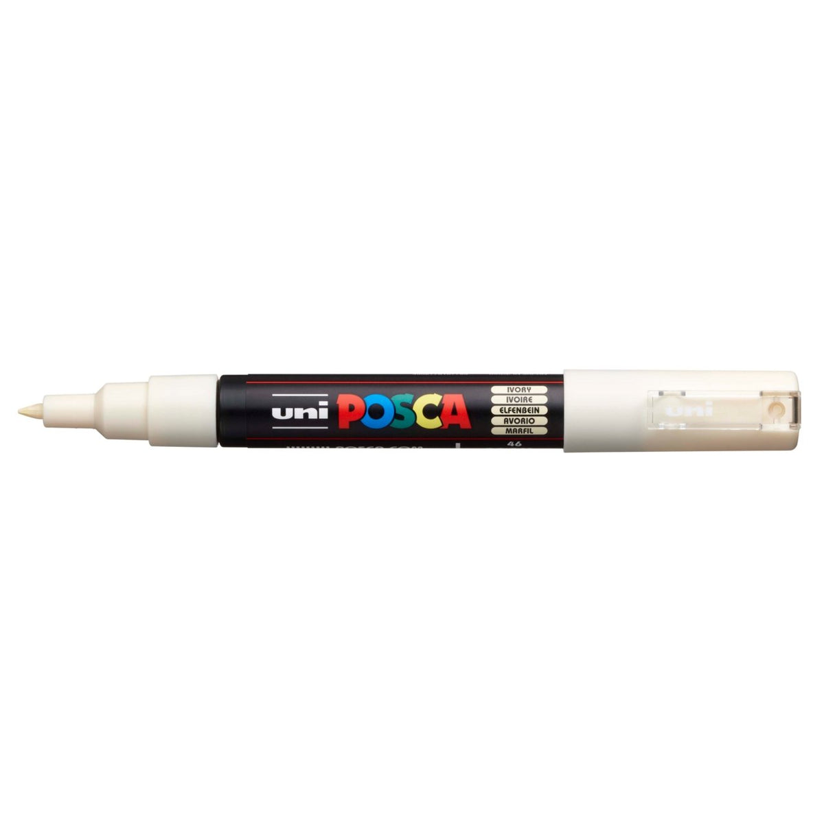 uni POSCA Paint Marker PC-1M Extra Fine Tapered Bullet Tip - Ivory - merriartist.com
