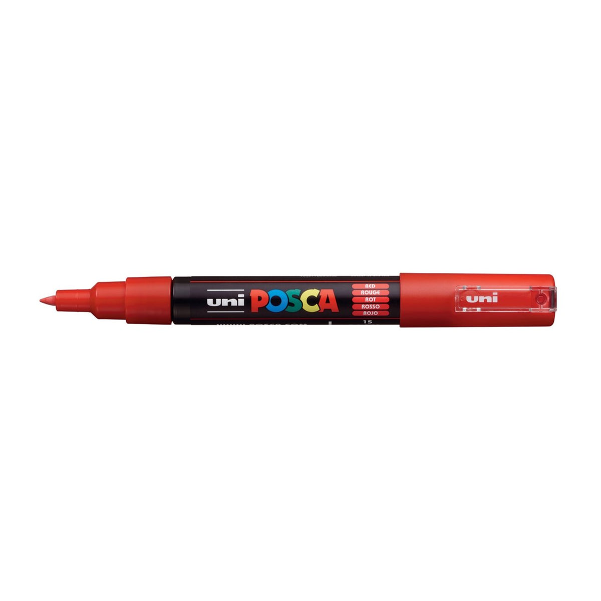 uni POSCA Paint Marker PC-1M Extra Fine Tapered Bullet Tip - Red - merriartist.com