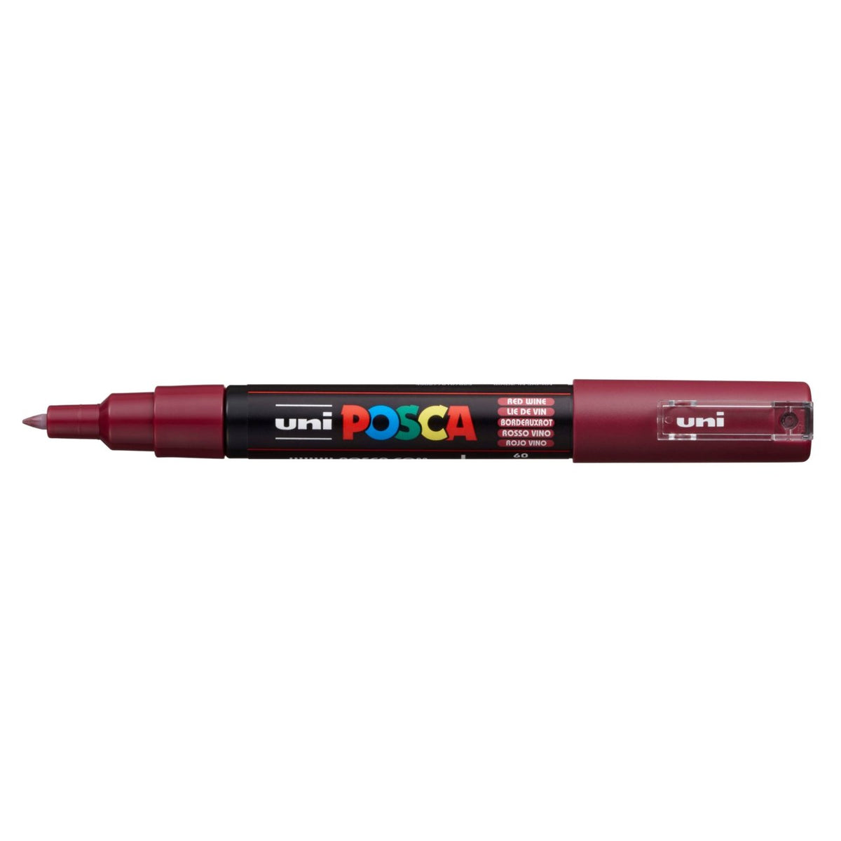 uni POSCA Paint Marker PC-1M Extra Fine Tapered Bullet Tip - Red Wine - merriartist.com