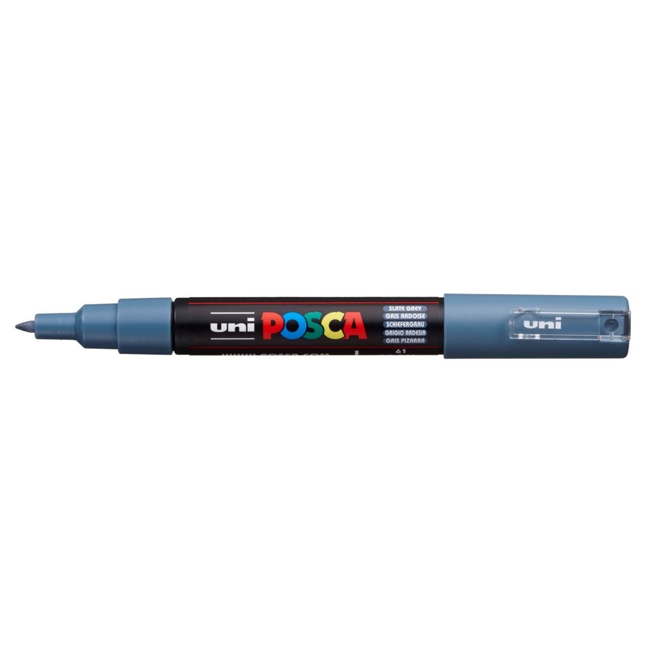 uni POSCA Paint Marker PC-1M Extra Fine Tapered Bullet Tip - Slate Gray - merriartist.com
