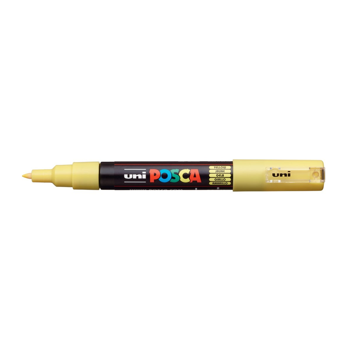 uni POSCA Paint Marker PC-1M Extra Fine Tapered Bullet Tip - Yellow - merriartist.com