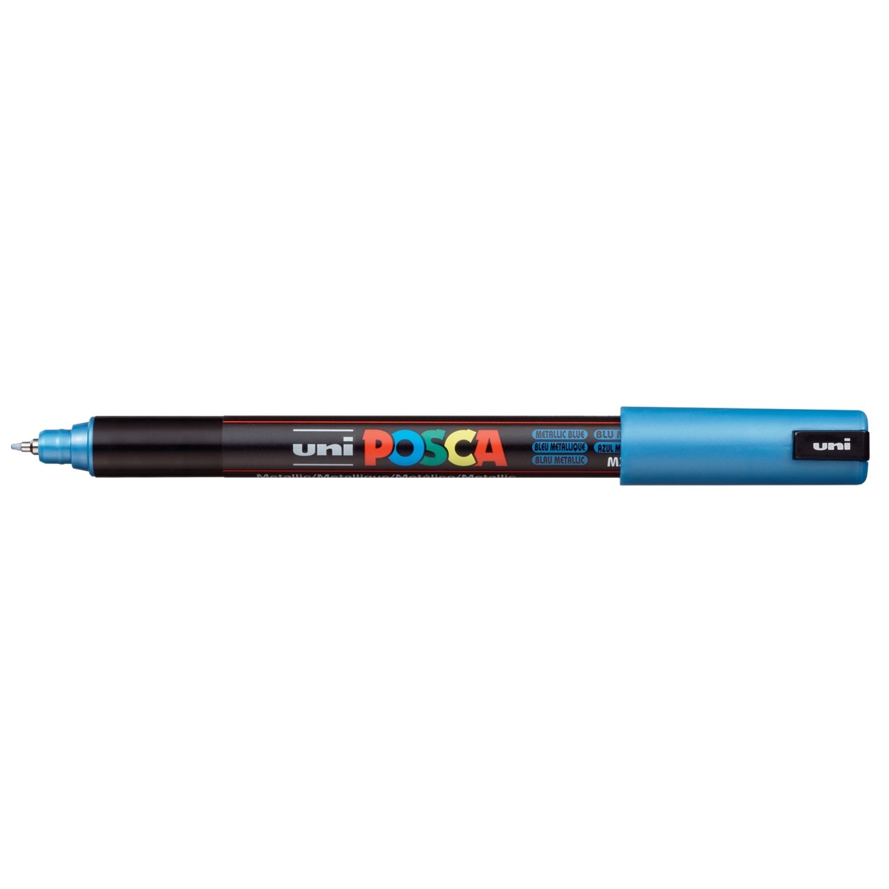 uni POSCA Paint Marker PC-1MR Ultra Fine Tip - Metallic Blue - merriartist.com