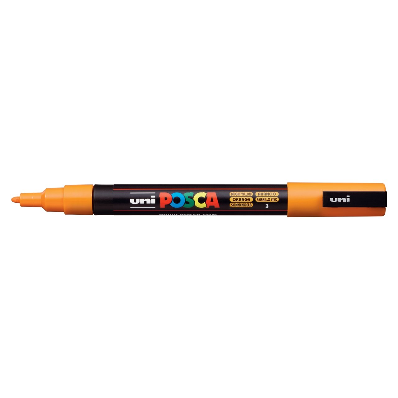 uni POSCA Paint Marker PC-3M Fine Bullet Tip - Bright Yellow (Orange) - merriartist.com