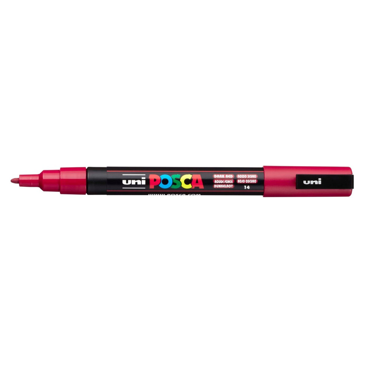 uni POSCA Paint Marker PC-3M Fine Bullet Tip - Dark Red - merriartist.com
