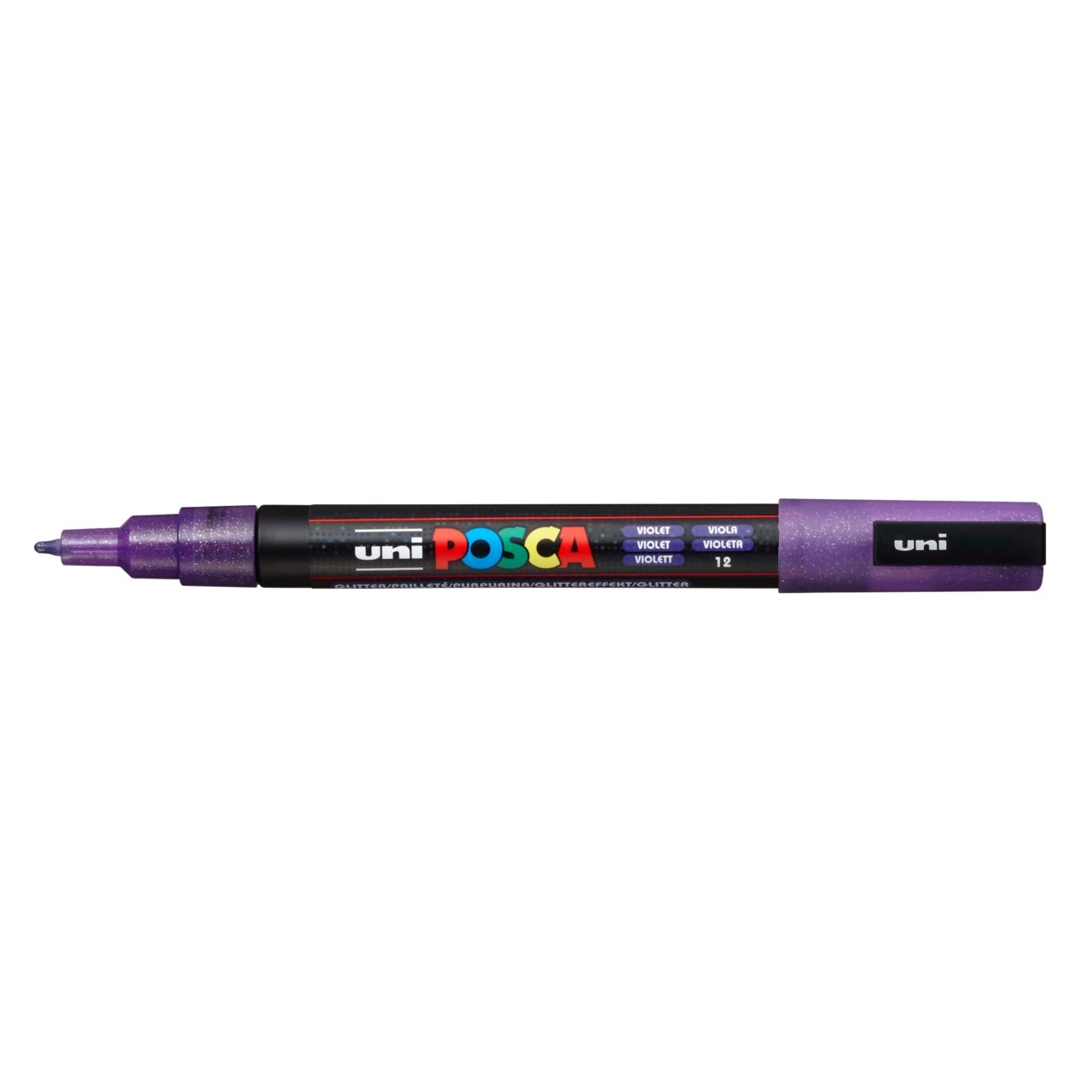 uni POSCA Paint Marker PC-3M Fine Bullet Tip - GLITTER Violet - merriartist.com