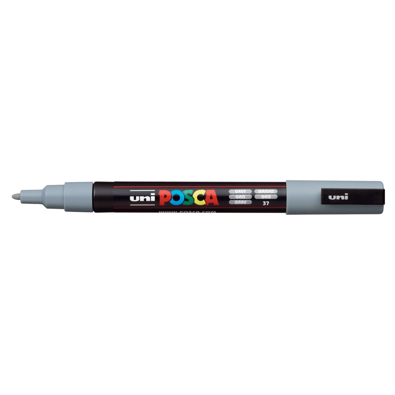 uni POSCA Paint Marker PC-3M Fine Bullet Tip - Grey - merriartist.com