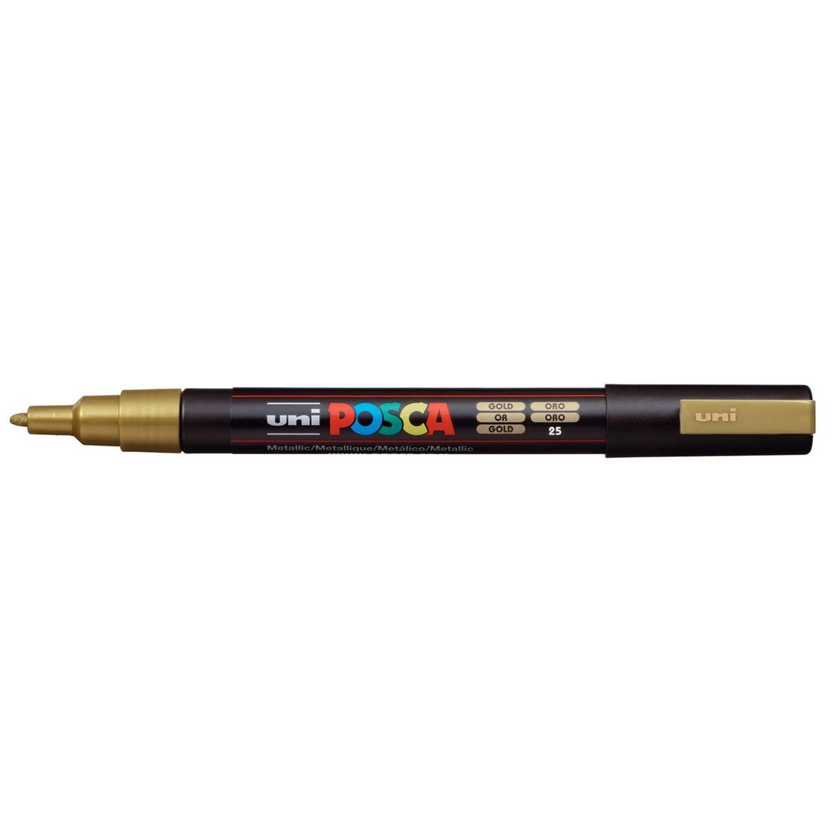 uni POSCA Paint Marker PC-3M Fine Bullet Tip - Metallic Gold - merriartist.com