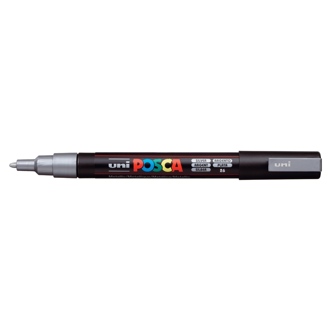 uni POSCA Paint Marker PC-3M Fine Bullet Tip - Metallic Silver - merriartist.com