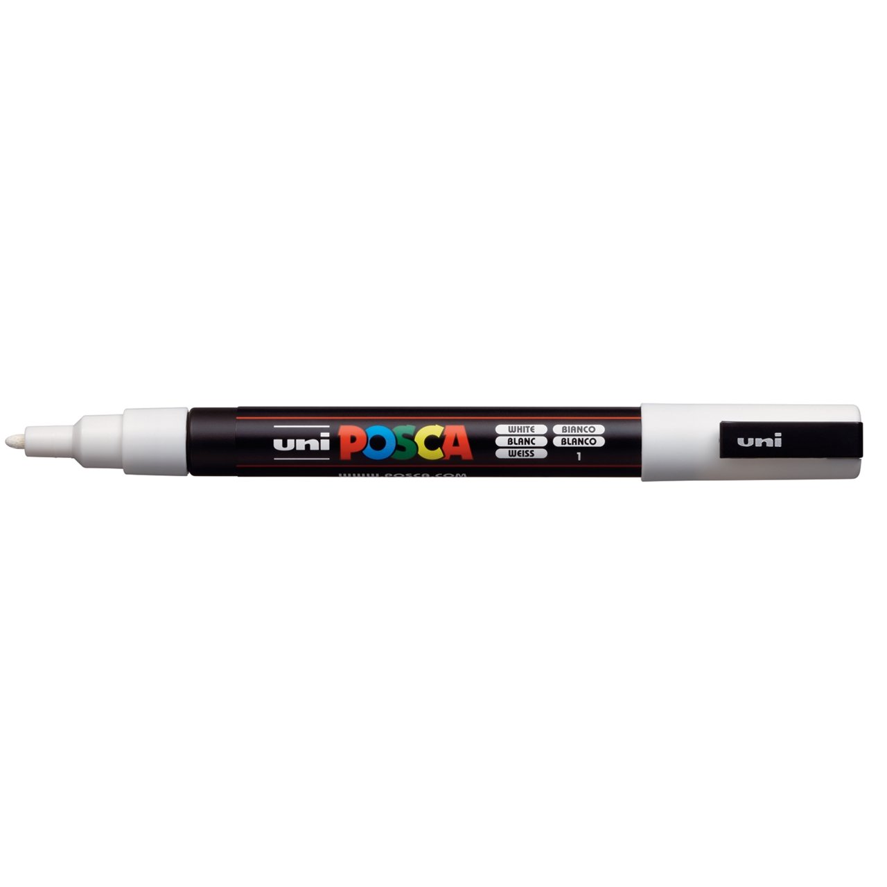 uni POSCA Paint Marker PC-3M Fine Bullet Tip - White - merriartist.com