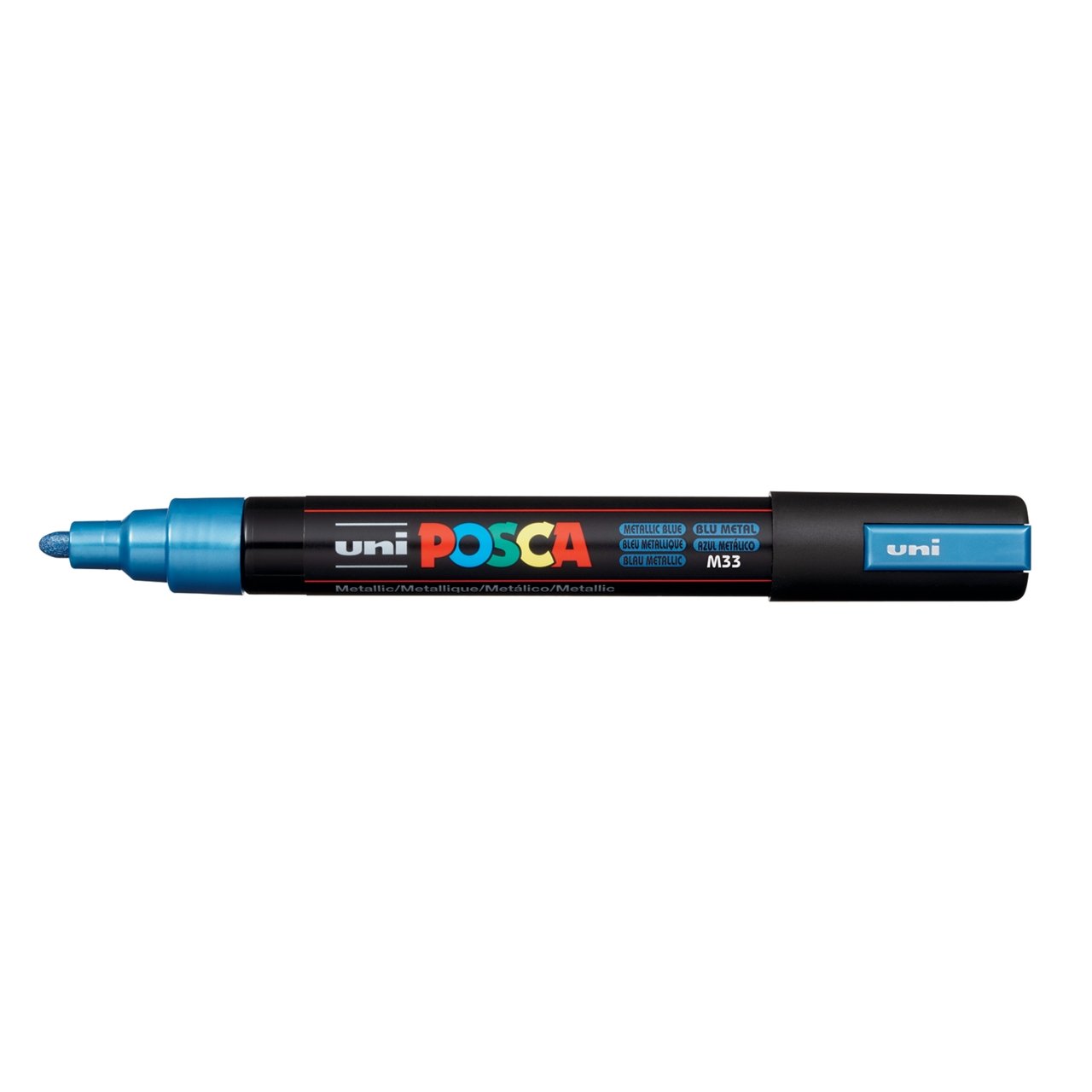 uni POSCA Paint Marker PC-5M Medium Bullet Tip - Metallic Blue - merriartist.com