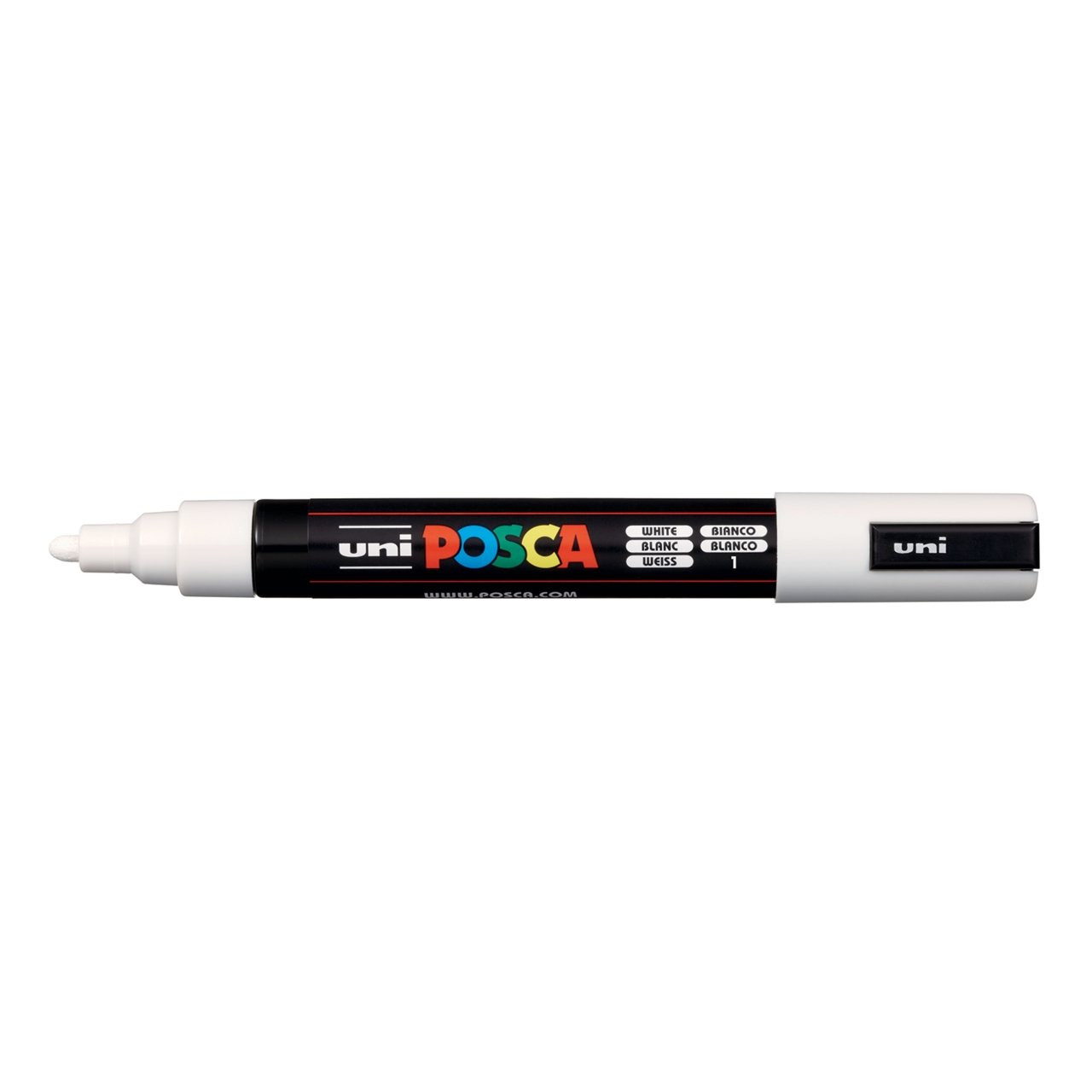 uni POSCA Paint Marker PC-5M Medium Bullet Tip - White - merriartist.com